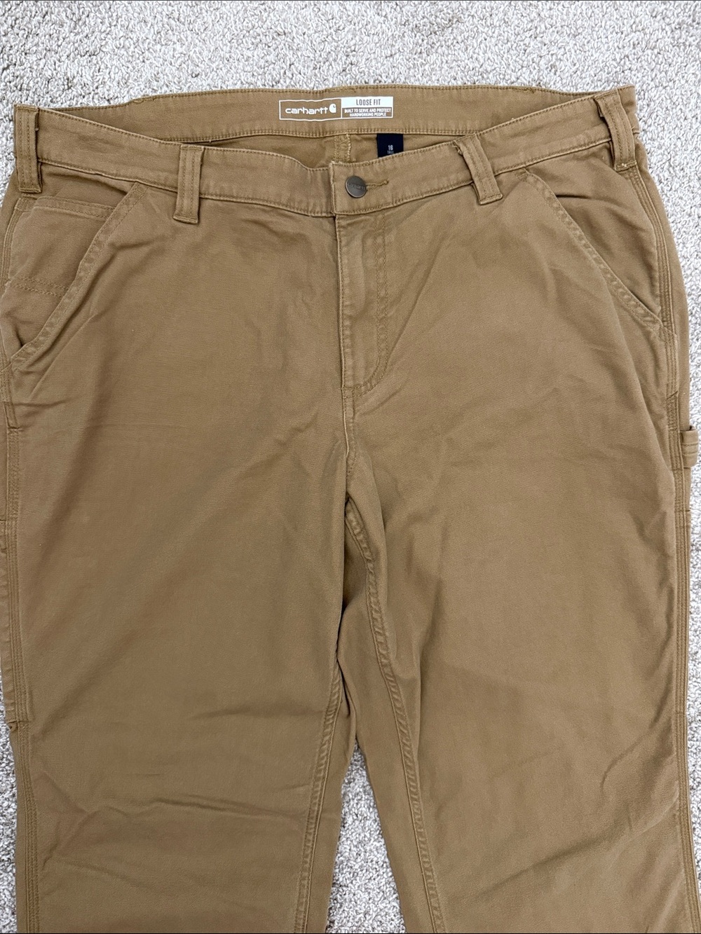 Carhartt Women's Rugged Flex Loose Fit Canvas Work Pants 16T NWT - Picture 3 of 6